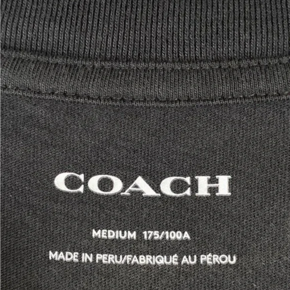 Coach Men's Gray Camouflage T-Shirt Size Medium - Picture 4 of 5